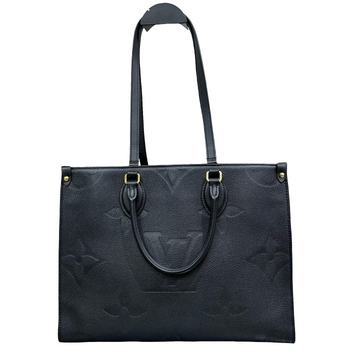 Louis Vuitton Black & Gold OnTheGo MM Leather Tote Bag | 98% New | Authentic Luxur