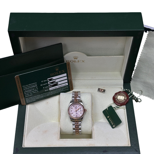 Rolex Lady-Datejust Pink Diamond Dial 18K Everose Gold