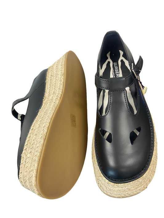 BURBERRY Aldywych Woven Platform Shoes – Size 37.5
