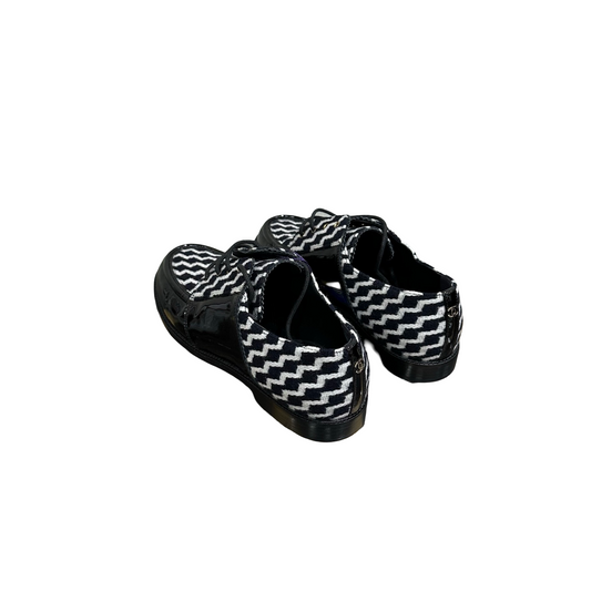 CHANEL Wool Plaid Loafers- Size 39